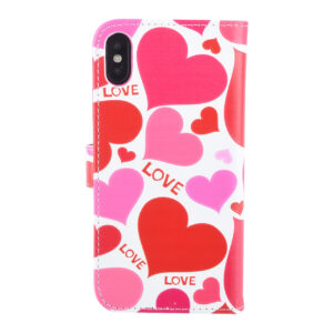 Apple iPhone X; iPhone Xs Pasjeshouder Print Booktype hoesje - Magneetsluiting - Kunststof;TPU