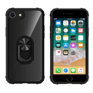 BackCover Ring voor Apple iPhone SE 2020 - 8 - 7  Transparant ZWART