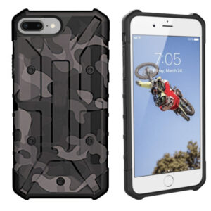 Backcover Shockproof Army voor Apple iPhone SE 2020/8/7/6 Zwart