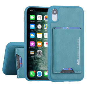 UNIQ Accessory Apple iPhone XR Groen Backcover hoesje Pasjeshouder