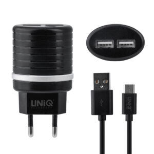 UNIQ Accessory 2.4A travel charger - USB Type-C zwart(CE)