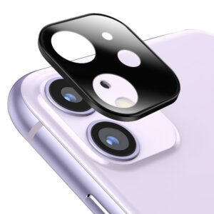 ATB Design Titanium + Tempered Glass Camera Lens Protector iPhone 11 Zwart