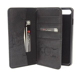 Pierre Cardin hoesje iPhone 7-8 Plus - Zwart ECHT LEER