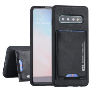 UNIQ Accessory hoesje Samsung Galaxy S10 Zwart  Pasjeshouder